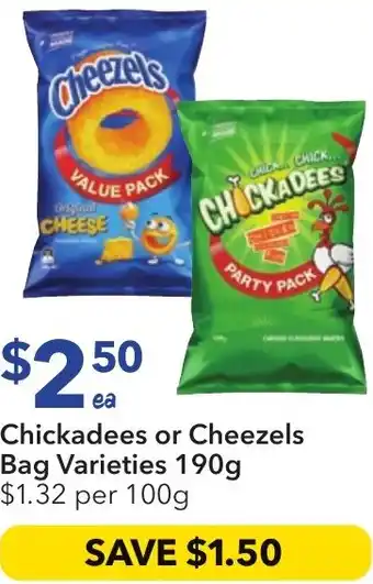 Ritchies Chickadees or Cheezels offer