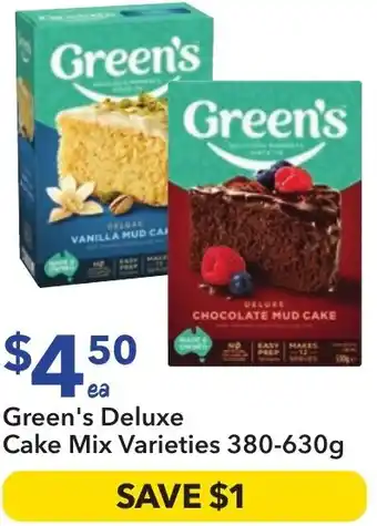 Ritchies Green's Deluxe Cake Mix offer