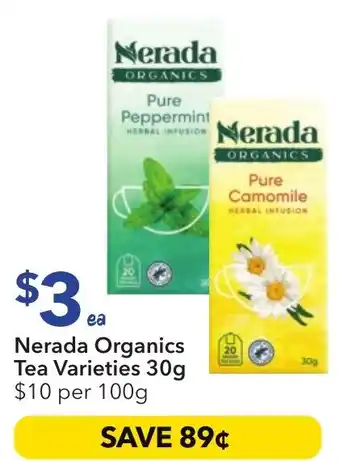 Ritchies Nerada Organics Tea offer