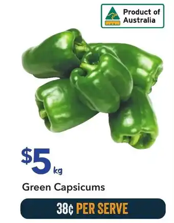 Ritchies Green Capsicums offer