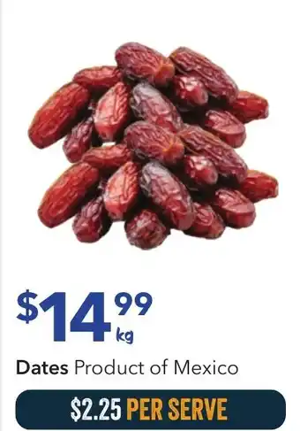 Ritchies Dates Product of Mexico offer