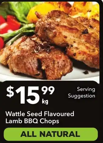 Ritchies Wattle Seed Flavoured Lamb BBQ Chops offer