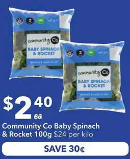 Ritchies Community Co Baby Spinach & Rocket offer