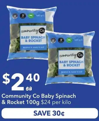 Ritchies Community Co Baby Spinach & Rocket offer