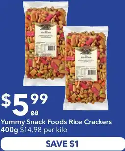 Ritchies Yummy Snack Foods Rice Crackers offer