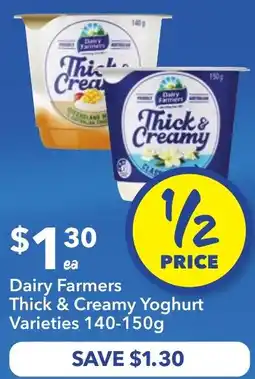 Ritchies Dairy Farmers Thick & Creamy Yoghurt Varieties offer