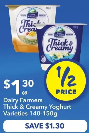 Ritchies Dairy Farmers Thick & Creamy Yoghurt Varieties offer