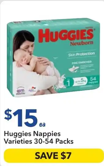 Ritchies Huggies Nappies Varieties offer