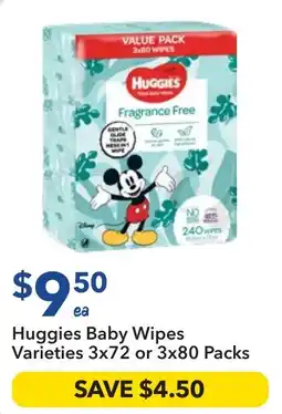 Ritchies Huggies Baby Wipes Varieties offer