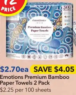 Ritchies Emotions Premium Bamboo Paper Towels offer