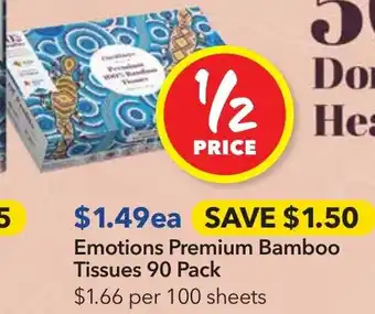 Ritchies Emotions Premium Bamboo Tissues offer