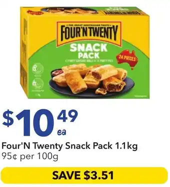 Ritchies Four'N Twenty Snack Pack offer