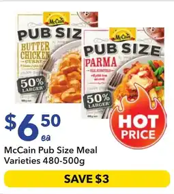 Ritchies McCain Pub Size Meal Varieties offer