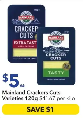 Ritchies Mainland Crackers Cuts Varieties offer