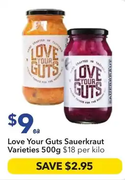 Ritchies Love Your Guts Sauerkraut Varieties offer