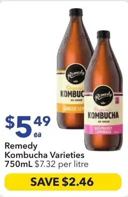 Ritchies Remedy Kombucha Varieties offer