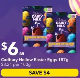 Ritchies Cadbury Hollow Easter Eggs offer