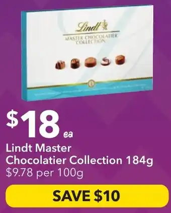 Ritchies Lindt Master Chocolatier Collection offer