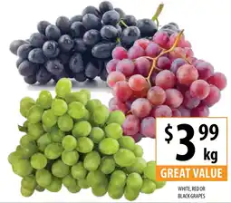 Supabarn WHITE, RED OR BLACK GRAPES offer