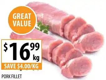 Supabarn PORK FILLET offer