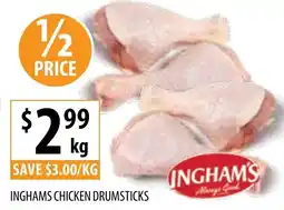 Supabarn INGHAMS CHICKEN DRUMSTICKS offer