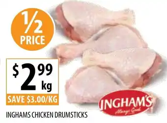 Supabarn INGHAMS CHICKEN DRUMSTICKS offer