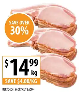 Supabarn Bertocchi short cut bacon offer