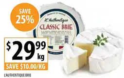 Supabarn L'authentique brie offer