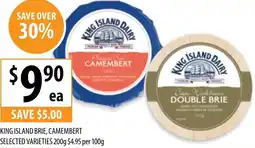 Supabarn King island brie, camembert offer