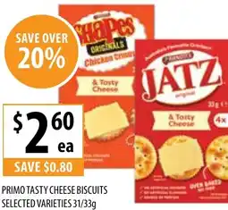 Supabarn Primo tasty cheese biscuits offer