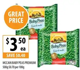 Supabarn MCCAIN BABY PEAS PREMIUM offer