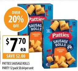 Supabarn PATTIES SAUSAGE ROLLS PARTY offer