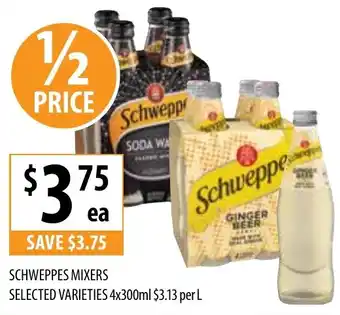 Supabarn SCHWEPPES MIXERS offer