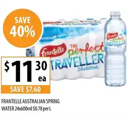 Supabarn FRANTELLE AUSTRALIAN SPRING WATER offer