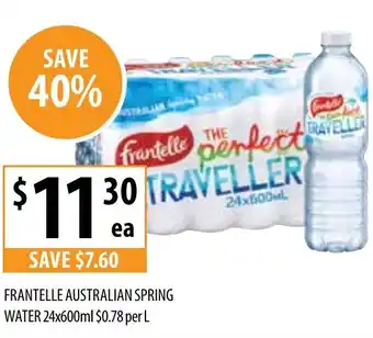 Supabarn FRANTELLE AUSTRALIAN SPRING WATER offer