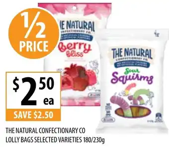 Supabarn THE NATURAL CONFECTIONARY CO LOLLY BAGS offer