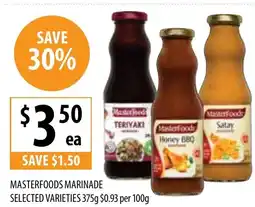 Supabarn MASTERFOODS MARINADE offer