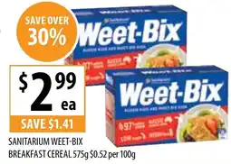 Supabarn SANITARIUM WEET-BIX BREAKFAST CEREAL offer