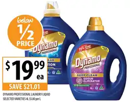 Supabarn DYNAMO PROFESSIONAL LAUNDRY LIQUID offer