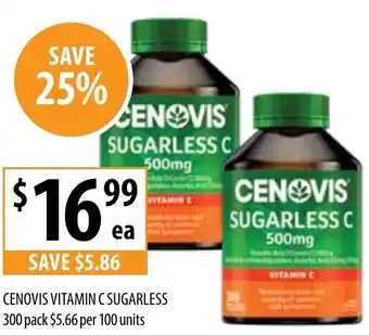 Supabarn CENOVIS VITAMIN C SUGARLESS offer