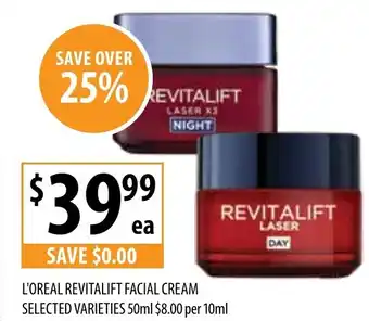 Supabarn L'OREAL REVITALIFT FACIAL CREAM offer