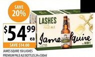 Supabarn JAMES SQUIRE 150 LASHES PREMIUM PALE ALE BOTTLES offer