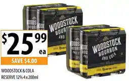 Supabarn WOODSTOCK & COLA RESERVE 12% offer