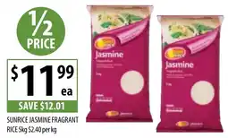 Supabarn SUNRICE JASMINE FRAGRANT RICE offer