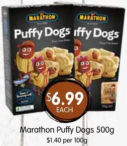 Spudshed Marathon Puffy Dogs offer