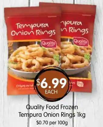 Spudshed Quality Food Frozen Tempura Onion Rings offer