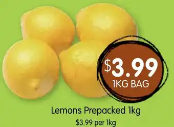 Spudshed Lemons Prepacked offer