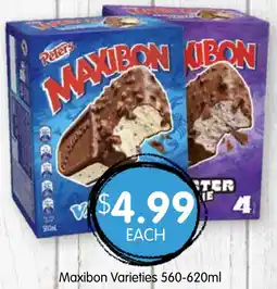 Spudshed Maxibon Varieties offer