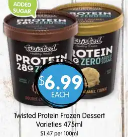 Spudshed Twisted Protein Frozen Dessert Varieties offer