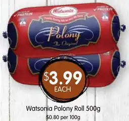 Spudshed Watsonia Polony Roll offer